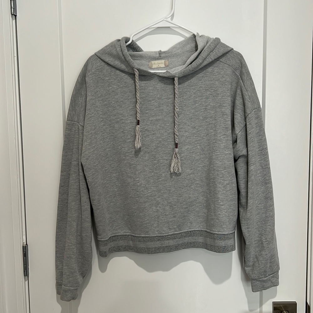 Altar’d State Medium Gray hoodie - Back criss cross